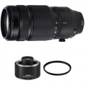 FUJIFILM XF 100-400mm f/4.5-5.6 R LM OIS WR Lens with 2x Teleconverter and UV Filter Kit