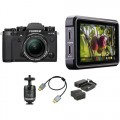 FUJIFILM X-T3 Mirrorless Digital Camera with 18-55mm Lens and Ninja V Kit (Black)